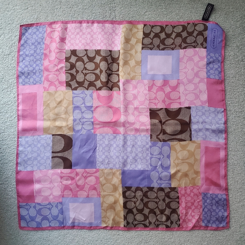 Coach Silk Scarf - Picture 7 of 7